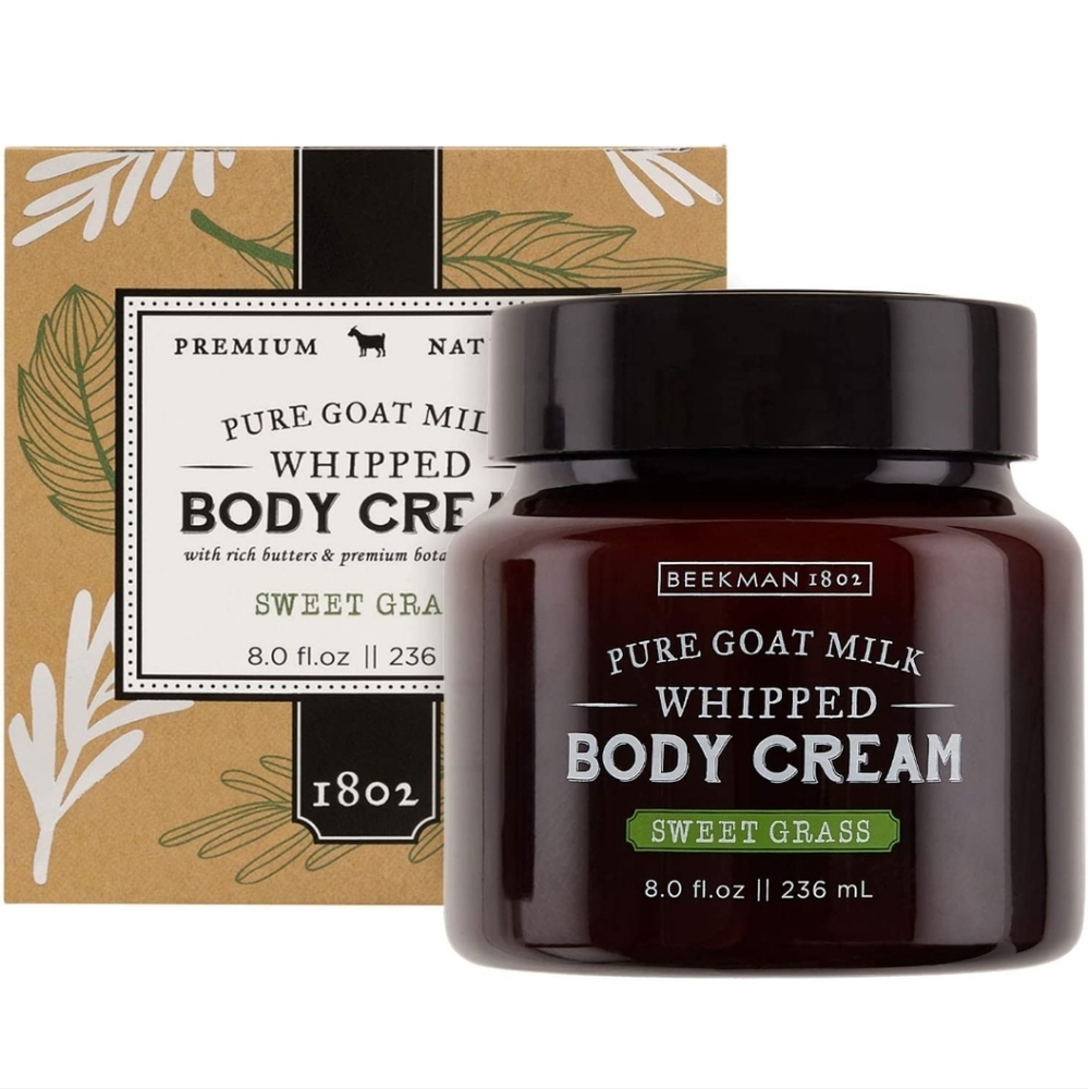 Beekman 1802 pure goat milk whipped body butter sweet grass 8 oz